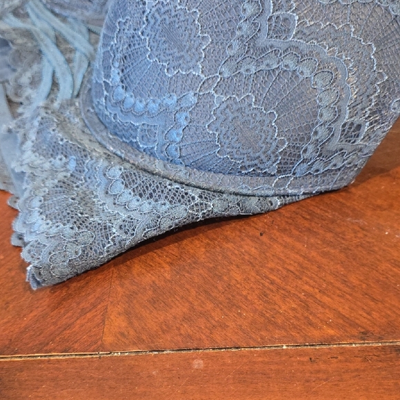 (J15) DAISY Fuentes Lace Blue Bra SZ 42D - Picture 3 of 8